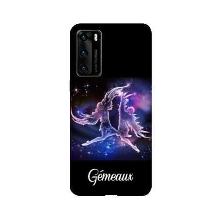 Coque pour Huawei P40 signe zodiaque 2 Gémeaux