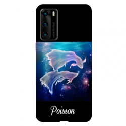 Coque pour Huawei P40 signe zodiaque 2 Poisson