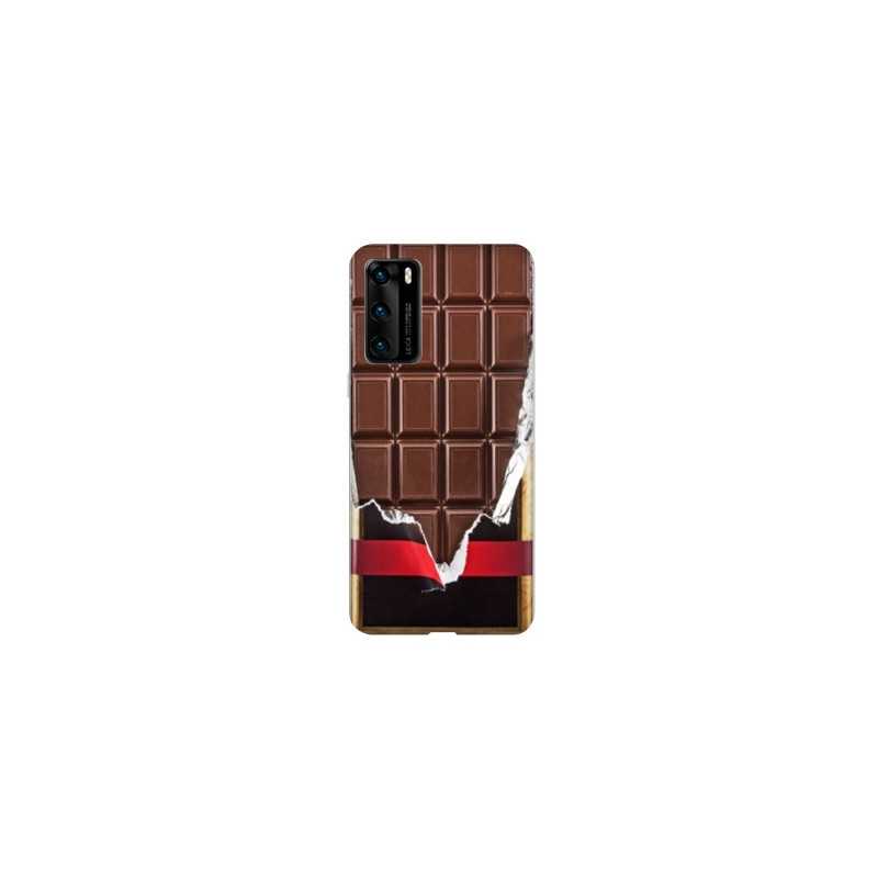 Coque pour Huawei P40 Trompe œil chocolat