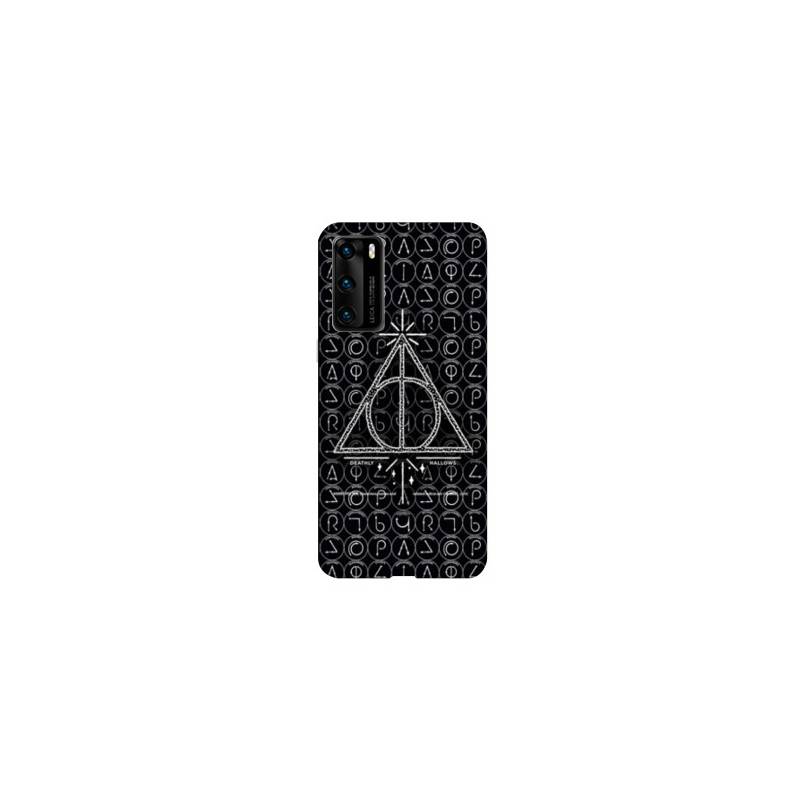 Coque pour Huawei P40 WB License harry potter pattern triangle noir