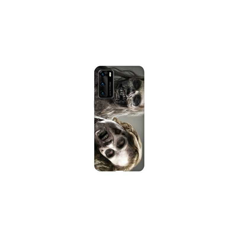 Coque pour Huawei P40 Zombie blanc