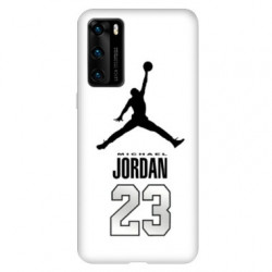 Coque pour Huawei P40 Jordan 23 Blanc