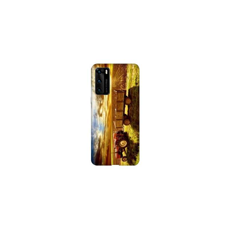 Coque pour Huawei P40 PRO Agriculture Tracteur color