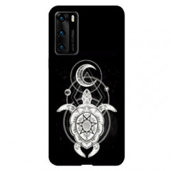 Coque pour Huawei P40 PRO Animaux Maori Tortue noir