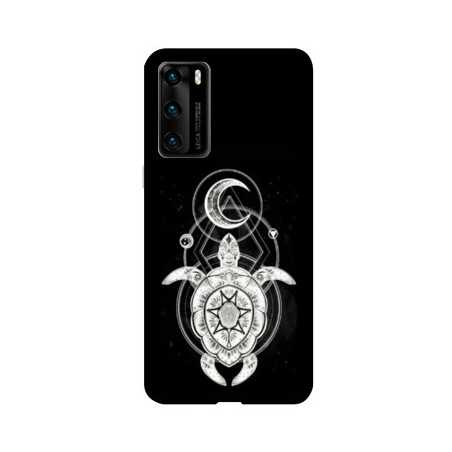 Coque pour Huawei P40 PRO Animaux Maori Tortue noir