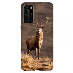 Coque pour Huawei P40 PRO chasse chevreuil Blanc