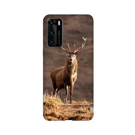 Coque pour Huawei P40 PRO chasse chevreuil Blanc