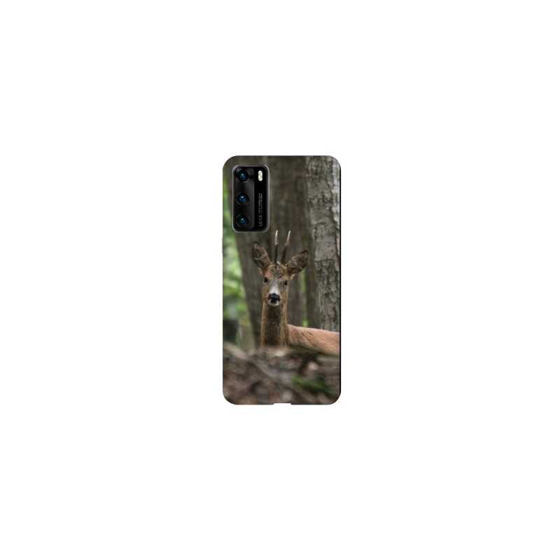 Coque pour Huawei P40 PRO chasse chevreuil Bois