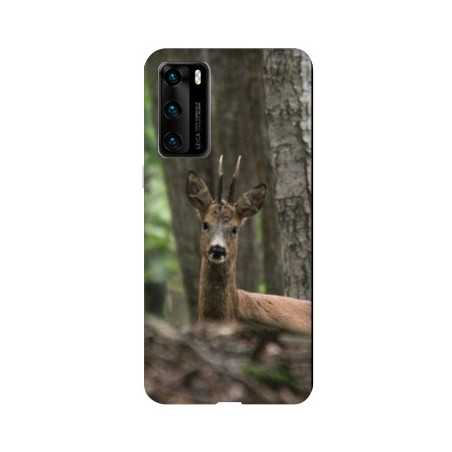 Coque pour Huawei P40 PRO chasse chevreuil Bois