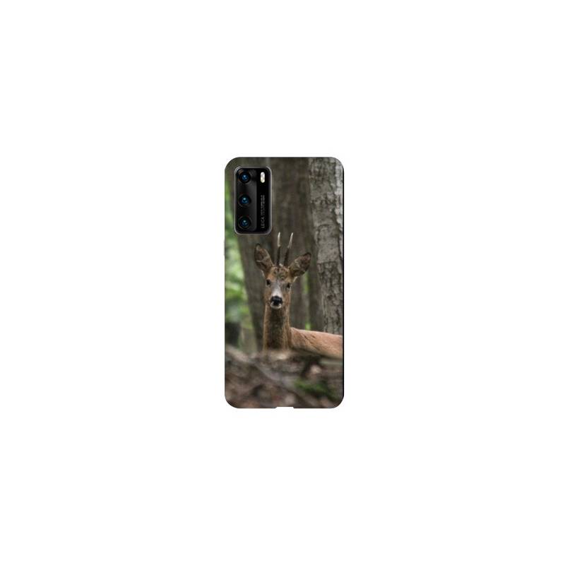 Coque pour Huawei P40 PRO chasse chevreuil Bois