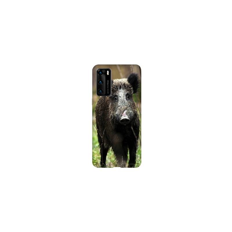 Coque pour Huawei P40 PRO chasse sanglier bois