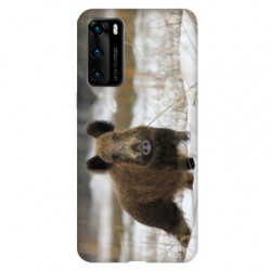 Coque pour Huawei P40 PRO chasse sanglier Neige