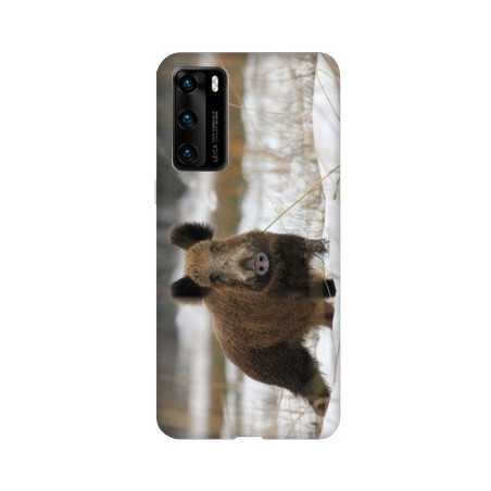 Coque pour Huawei P40 PRO chasse sanglier Neige