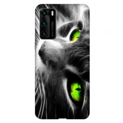 Coque pour Huawei P40 PRO Chat Vert