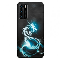 Coque pour Huawei P40 PRO Dragon Bleu