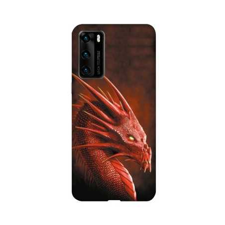 Coque pour Huawei P40 PRO Dragon Rouge