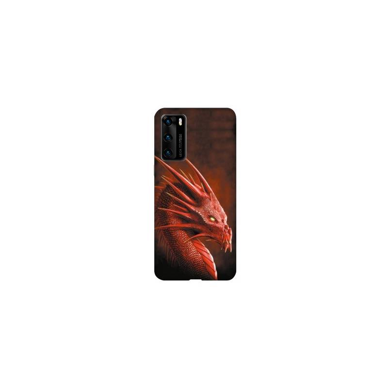 Coque pour Huawei P40 PRO Dragon Rouge