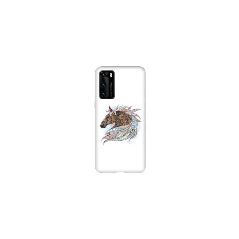 Coque pour Huawei P40 PRO Ethniques Cheval Color B