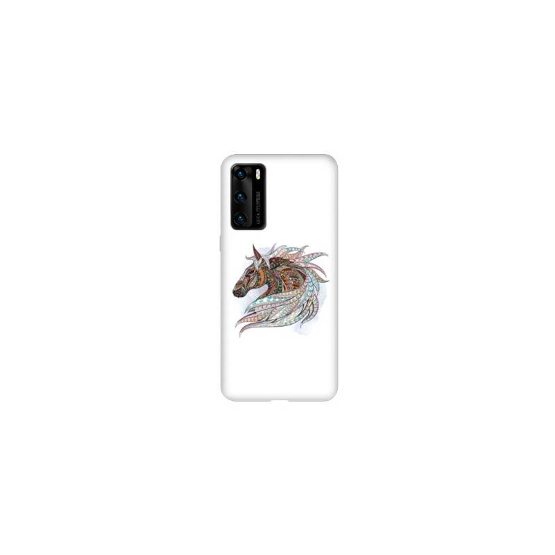 Coque pour Huawei P40 PRO Ethniques Cheval Color B