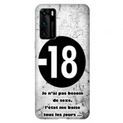 Coque pour Huawei P40 PRO Humour 18 ans