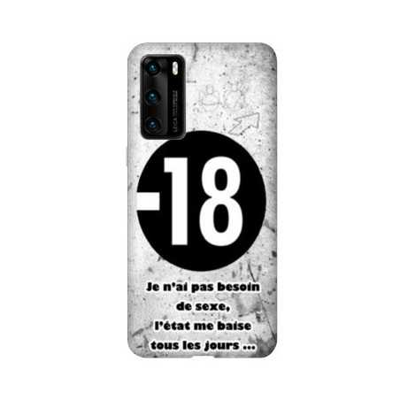 Coque pour Huawei P40 PRO Humour 18 ans