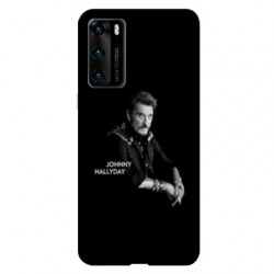 Coque pour Huawei P40 PRO Johnny Hallyday Noir