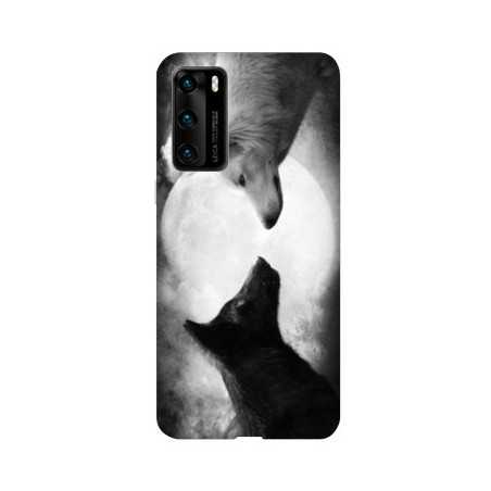 Coque pour Huawei P40 PRO Loup Duo