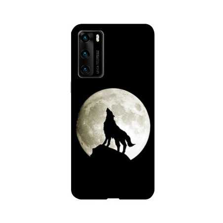 Coque pour Huawei P40 PRO Loup Noir