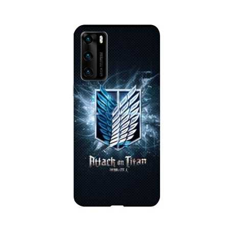 Coque pour Huawei P40 PRO Manga Attaque titans noir