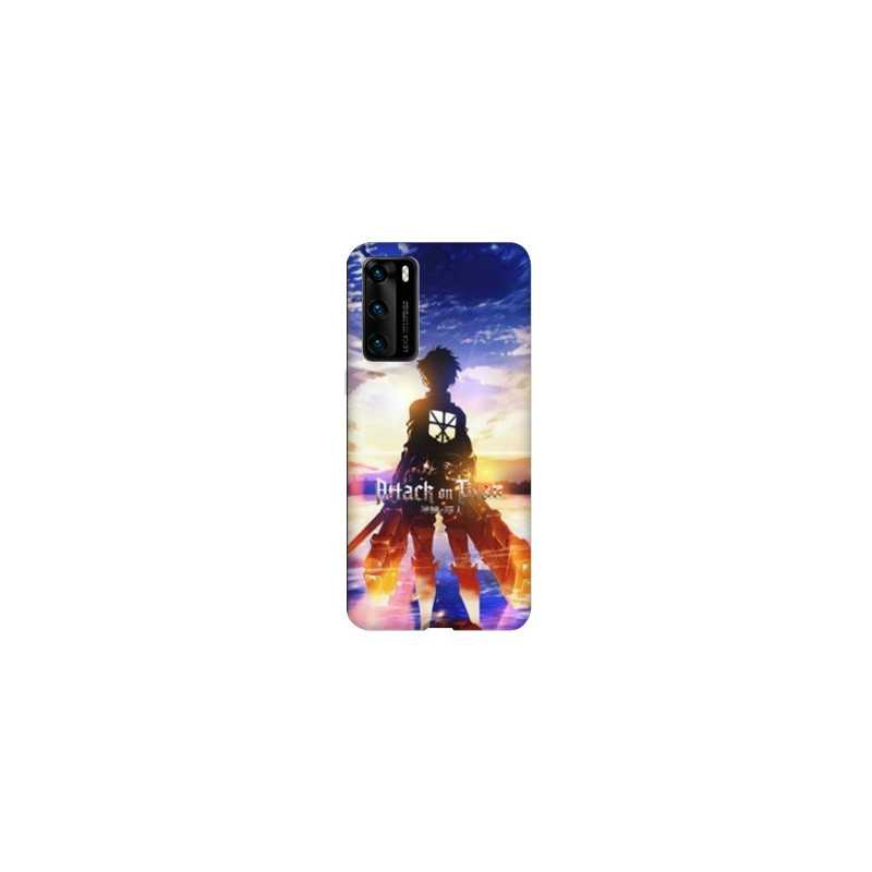 Coque pour Huawei P40 PRO Manga Attaque titans Soleil