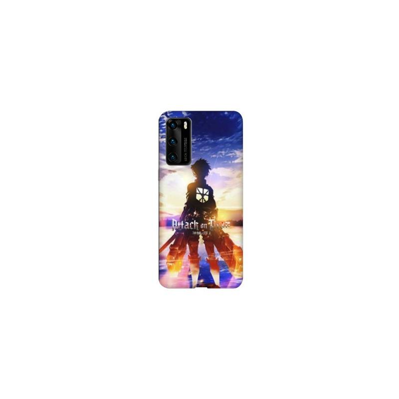 Coque pour Huawei P40 PRO Manga Attaque titans Soleil