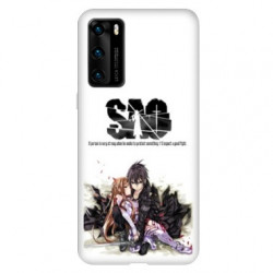 Coque pour Huawei P40 PRO Manga SAO sword Art Online blanc