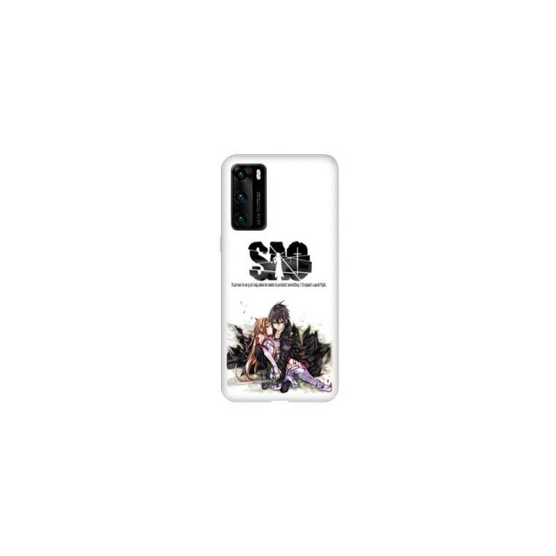 Coque pour Huawei P40 PRO Manga SAO sword Art Online blanc