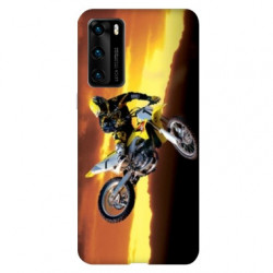 Coque pour Huawei P40 PRO Moto Cross Noir