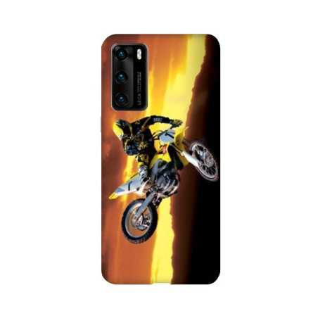 Coque pour Huawei P40 PRO Moto Cross Noir