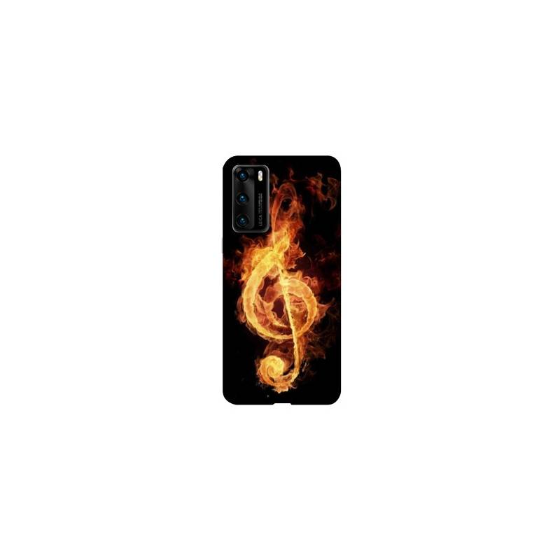 Coque pour Huawei P40 PRO Musique clé sol feu N