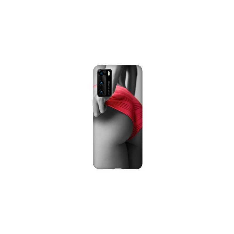 Coque pour Huawei P40 PRO Sexy tanga rouge