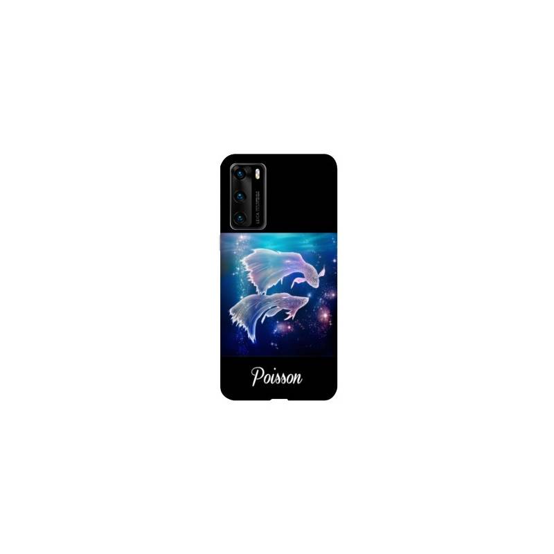 Coque pour Huawei P40 PRO signe zodiaque 2 Poisson