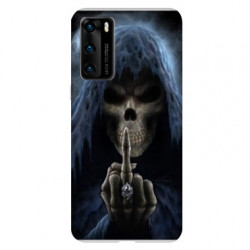 Coque pour Huawei P40 PRO tete de mort Doigt