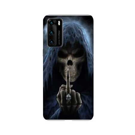 Coque pour Huawei P40 PRO tete de mort Doigt