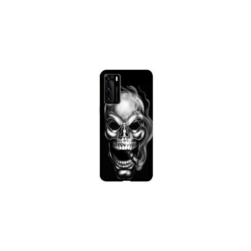 Coque pour Huawei P40 PRO tete de mort Fume