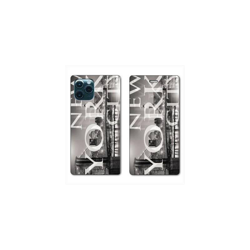 RV Housse cuir portefeuille pour Samsung Galaxy S20 Amerique USA New York
