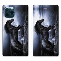 RV Housse cuir portefeuille pour Samsung Galaxy S20 Cheval