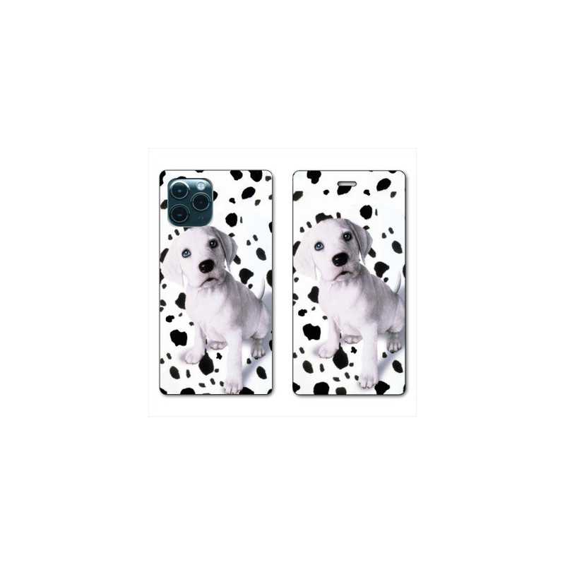 RV Housse cuir portefeuille pour Samsung Galaxy S20 Chien dalmatien