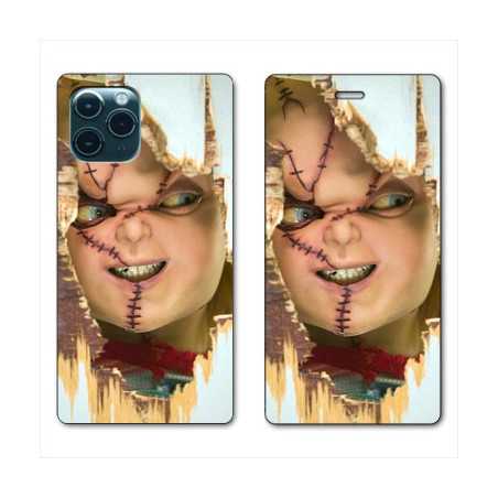 RV Housse cuir portefeuille pour Samsung Galaxy S20 Chucky Blanc