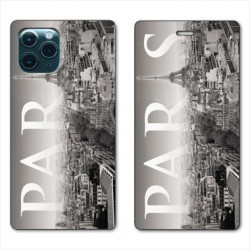 RV Housse cuir portefeuille pour Samsung Galaxy S20 France Paris Vintage
