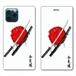 RV Housse cuir portefeuille pour Samsung Galaxy S20 Japon épée