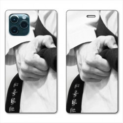 RV Housse cuir portefeuille pour Samsung Galaxy S20 Judo Kimono