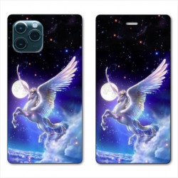 RV Housse cuir portefeuille pour Samsung Galaxy S20 Licorne Céleste