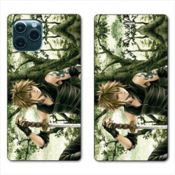 RV Housse cuir portefeuille pour Samsung Galaxy S20 Manga bois